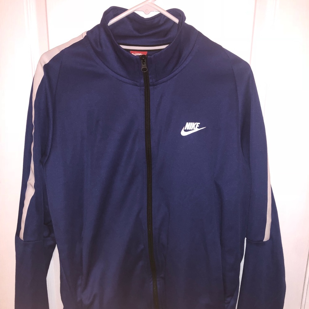 NIKE BLUE TRACK JACKET SIZE :L